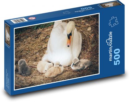 Labuť - mládě, pták - puzzle 500 dílků