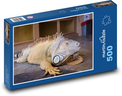 Leguán - plaz, zoo - Puzzle 500 dílků, rozměr 46x30 cm