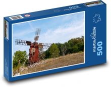 Wiatrak - przyroda, las Puzzle 500 elementów - 46x30 cm