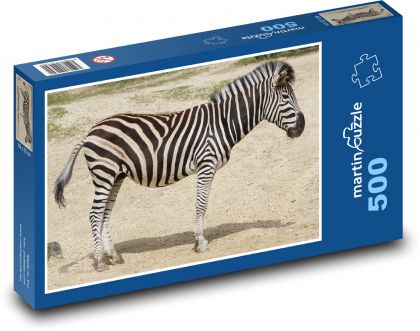 Zebra - zvíře, Afrika  - Puzzle 500 dílků, rozměr 46x30 cm