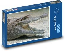 Krokodýl - plaz, zvíře Puzzle 500 dílků - 46 x 30 cm