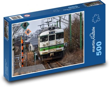 Vlak - koleje, železnice - Puzzle 500 dílků, rozměr 46x30 cm