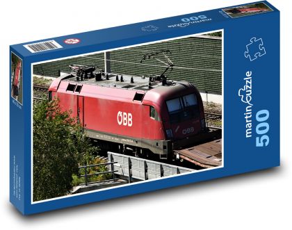 Elektrische Lokomotive - Zug, Eisenbahn - Puzzle - 500 Teile