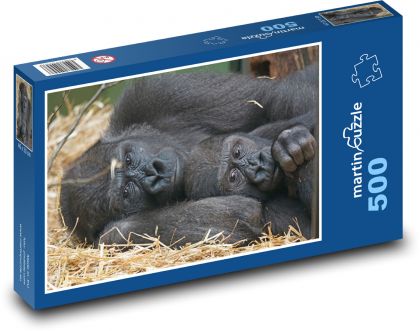 Goryl - ssak, małpa - Puzzle 500 elementów, rozmiar 46x30 cm