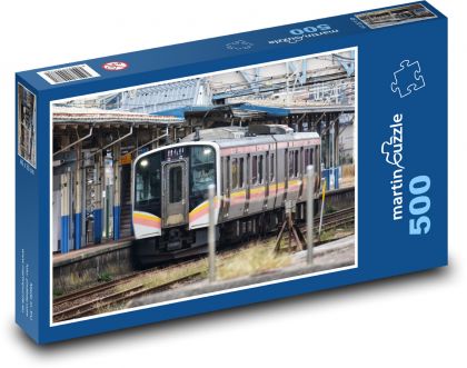 Zug - Bahnhof, Gleise - Puzzle - 500 Teile