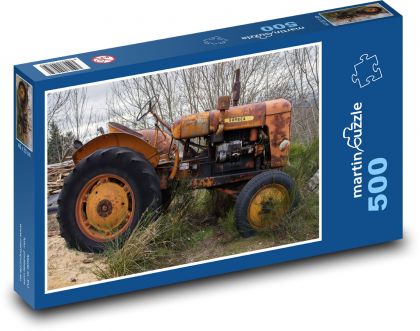 Traktor - farma, vozidlo - Puzzle 500 dílků, rozměr 46x30 cm