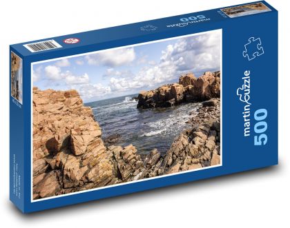 Skały - wybrzeże, ocean - Puzzle 500 elementów, rozmiar 46x30 cm