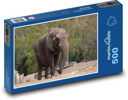 Slon - Afrika, savec - puzzle 500 dílků