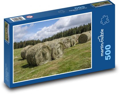 Heu - Gras, Feld - Puzzle - 500 Teile