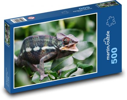 Chameleon - ještěr, zvíře - Puzzle 500 dílků, rozměr 46x30 cm