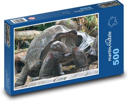 Želva obří - zvíře, zoo - Puzzle 500 dílků, rozměr 46x30 cm