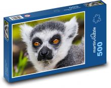 Opice - lemur, zvíře Puzzle 500 - 46x30 cm