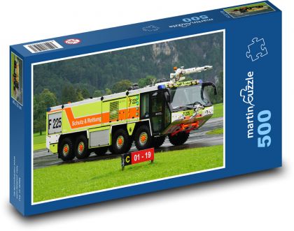 Hasičské auto - hasiči - Puzzle 500 dielikov, rozmer 46x30 cm 