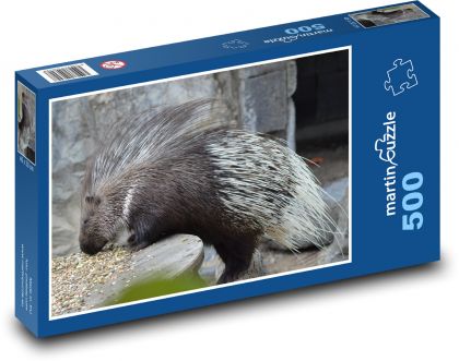Dikobraz - hlodavec, zvíře - Puzzle 500 dílků, rozměr 46x30 cm