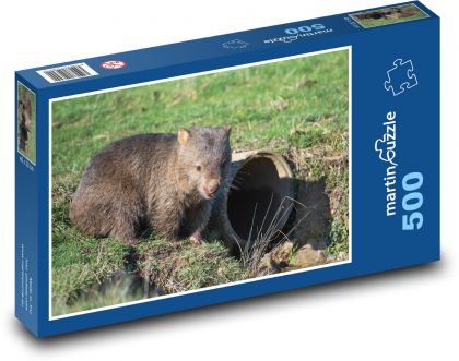 Wombat - zviera, zoo - Puzzle 500 dielikov, rozmer 46x30 cm 