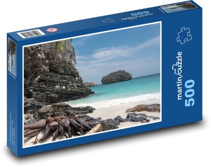 Thajsko - ostrov, pláž - Puzzle 500 dielikov, rozmer 46x30 cm 