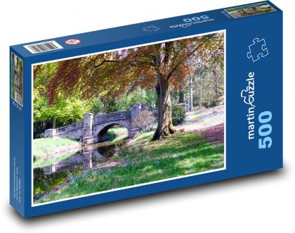 Park - most, príroda - Puzzle 500 dielikov, rozmer 46x30 cm 