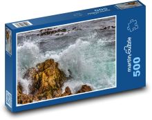 Oceán - vlny, skály Puzzle 500 - 46x30 cm