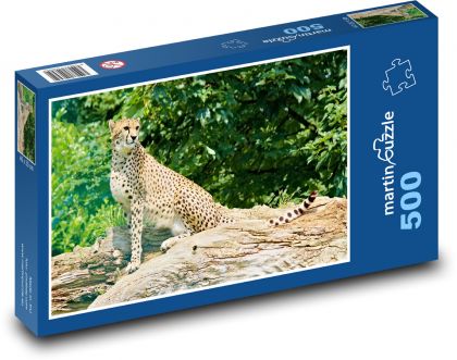 Gepard - zwierzę, bestia - Puzzle 500 elementów, rozmiar 46x30 cm
