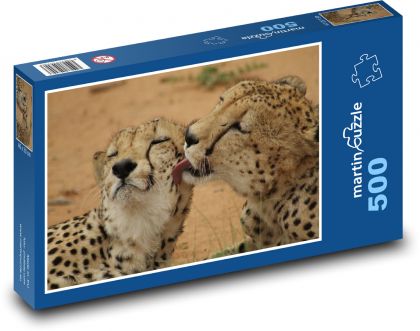 Gepard - mačka, šelma - Puzzle 500 dielikov, rozmer 46x30 cm 