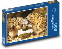 Leoparden - Katze, Zoo Puzzle 500 Teile - 46 x 30 cm