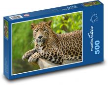 Leopard - cat, animal Puzzle of 500 pieces - 46 x 30 cm 