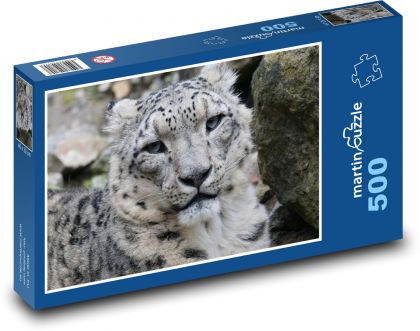Lampart - dzika bestia, zwierzę - Puzzle 500 elementów, rozmiar 46x30 cm
