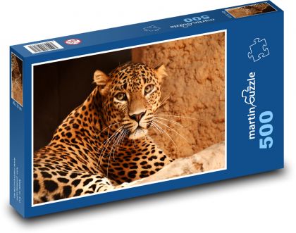 Leopard - velká kočka, zvíře - puzzle 500 dílků