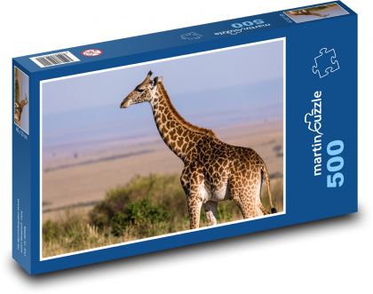 Giraffe - animal, savanna - Puzzle of 500 pieces, size 46x30 cm 