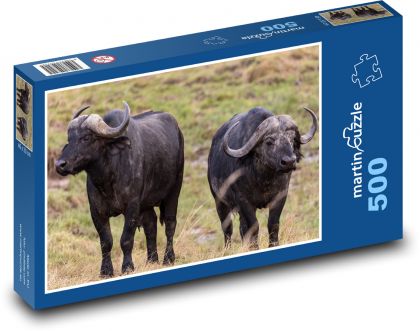 Byvol - zviera. Afrika - Puzzle 500 dielikov, rozmer 46x30 cm 