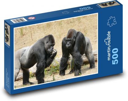 Gorilla - zwei Affen - Puzzle - 500 Teile