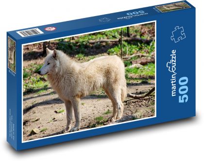 White Wolf - Wild Animal - Puzzle of 500 pieces, size 46x30 cm 