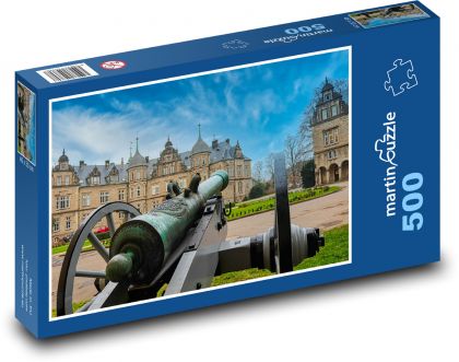Dělo - zámek, hrad - puzzle 500 dílků