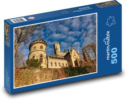 Castle with towers - fortress, wall - Puzzle of 500 pieces, size 46x30 cm 