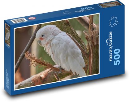 Kakadu - pták, papoušek - Puzzle 500 dílků, rozměr 46x30 cm
