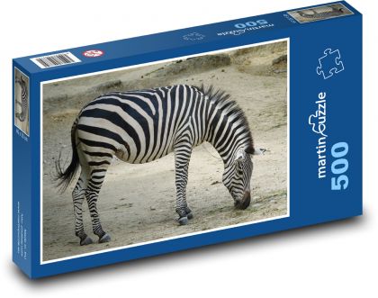 Zebra - Africa, Safari - Puzzle of 500 pieces, size 46x30 cm 