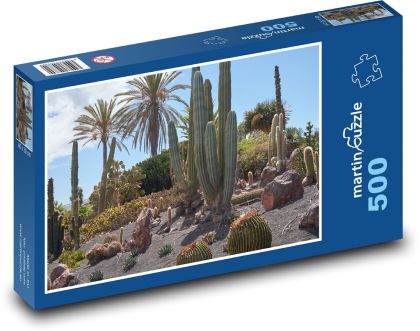 Kaktusy - poušť, rostliny - Puzzle 500 dílků, rozměr 46x30 cm
