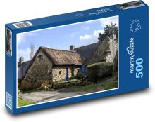 Starý dům - město, Bretaň  Puzzle 500 - 46x30 cm