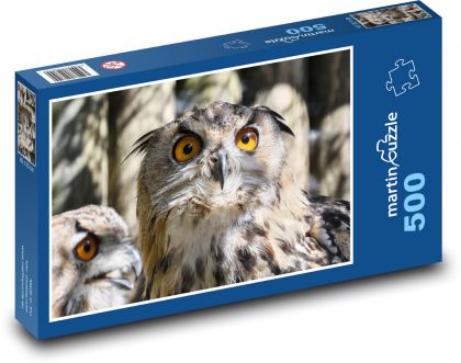 Owl - bird, eyes - Puzzle of 500 pieces, size 46x30 cm 