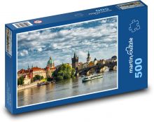 Praha - most, řeka Puzzle 500 - 46x30 cm