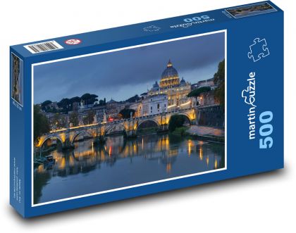 Řím - Vatikán, Itálie - Puzzle 500 dílků, rozměr 46x30 cm