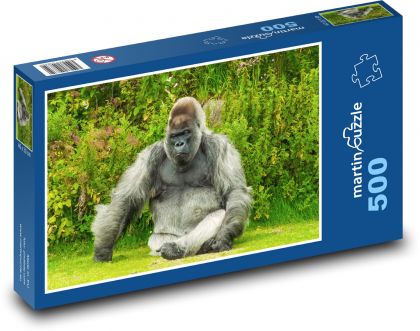 Gorila - zvíře, příroda - Puzzle 500 dílků, rozměr 46x30 cm