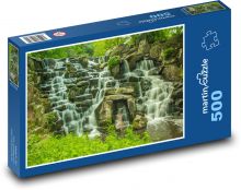 Takže stromy sú zem a rieka je voda. Puzzle 500 dielikov - 46 x 30 cm 