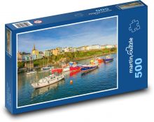 Přístav - pobřeží, lodě Puzzle 500 dílků - 46 x 30 cm