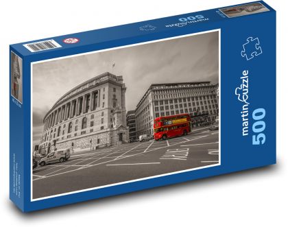 Londýn - budova, doprava - Puzzle 500 dílků, rozměr 46x30 cm