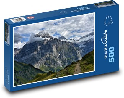 Hora - Alpy, příroda - Puzzle 500 dílků, rozměr 46x30 cm