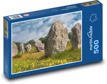 Bretaň - kameny Puzzle 500 dílků - 46 x 30 cm