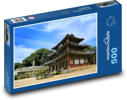 Buddhism - temple, religion - Puzzle of 500 pieces, size 46x30 cm 