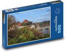 Kórea - perla, dom, park Puzzle 500 dielikov - 46 x 30 cm 