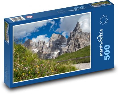 Taliansko - Dolomity, hory - Puzzle 500 dielikov, rozmer 46x30 cm 
